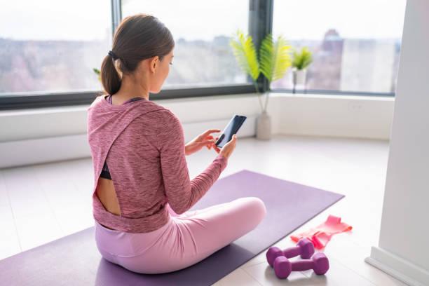 Cours de pilates sur les applications de fitness